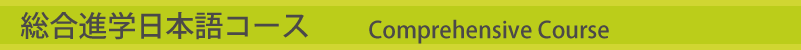 総合日本語コース　Comprehensive Course